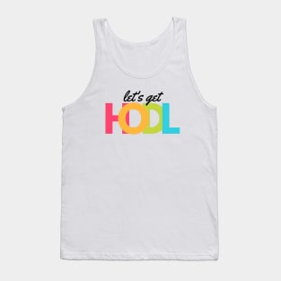 Lets Get HODL artwork1 (Black) Tank Top